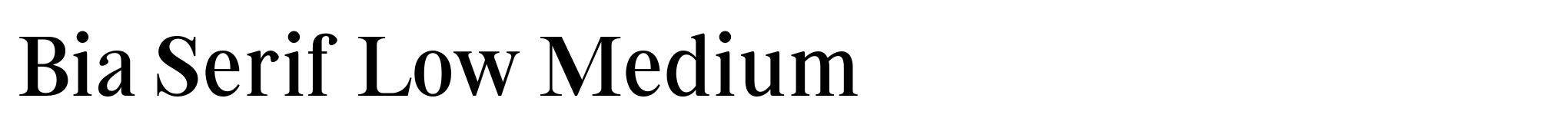 Bia Serif Low Medium image